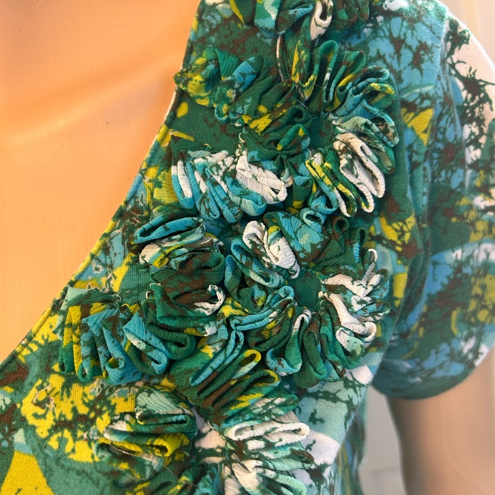 Ruby Rd. Top L In A Green Multicolor Print. Susan… - image 4
